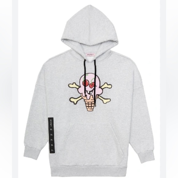 PALM ANGELS ice cream skull hoodie NWT - Picture 2 of 10